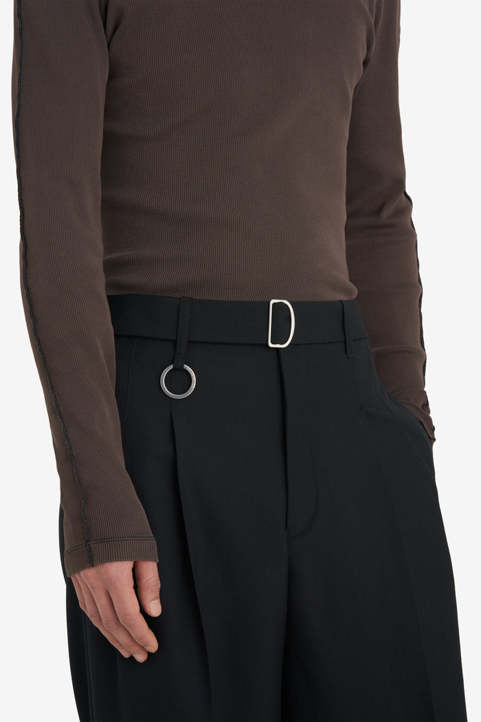 LOOSE SUIT PANT - BLACK 42 / BLACK
