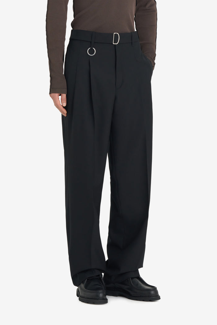 LOOSE SUIT PANT - BLACK 42 / BLACK