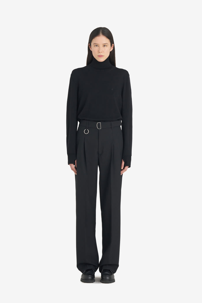 LOOSE SUIT PANT - BLACK 42 / BLACK