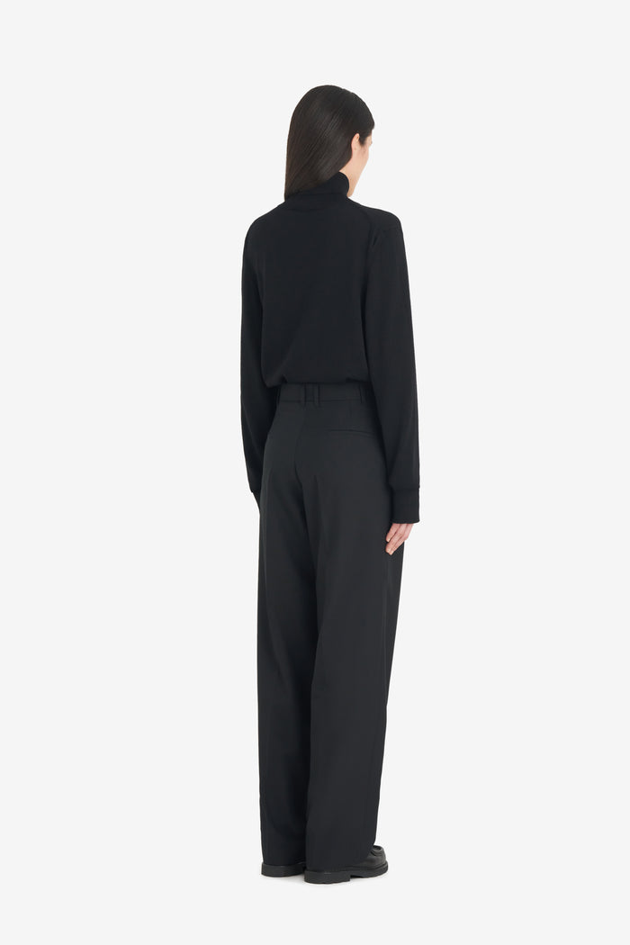 LOOSE SUIT PANT - BLACK 42 / BLACK