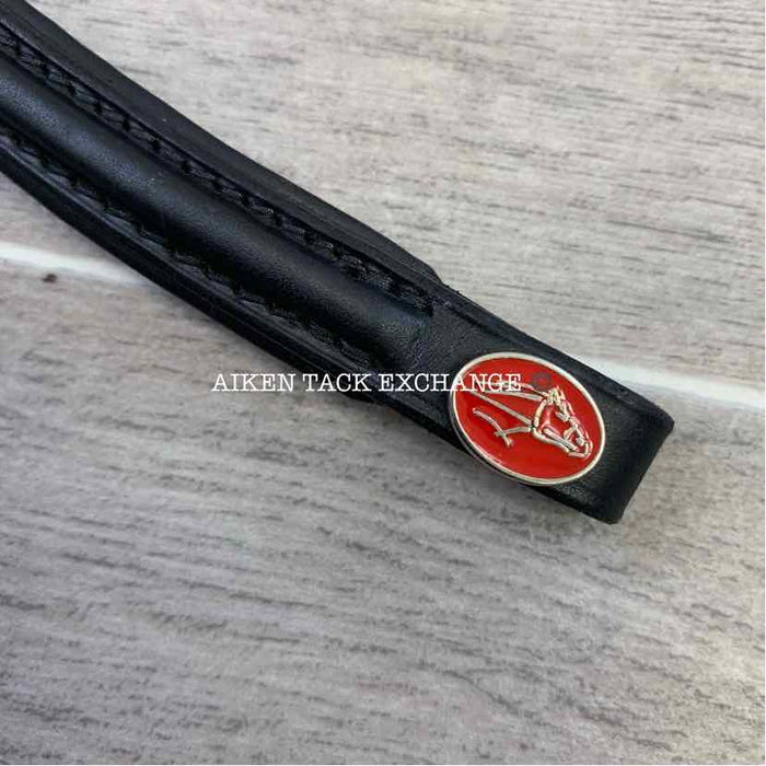 Courbette Padded Plain Raised Browband, Size Pony 14.5"