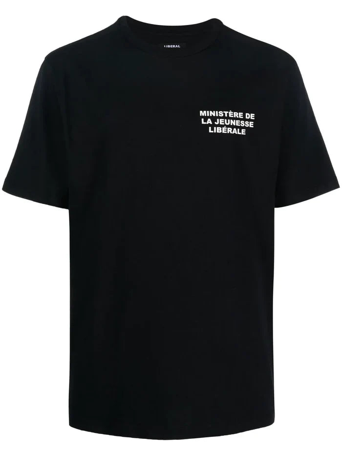 Crew Neck Logo Tee - Black