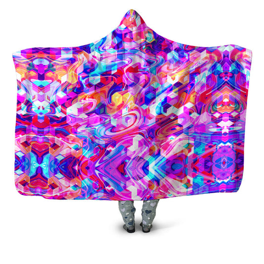 Cubic Drop Hooded Blanket Art Designs Works Epic Hoodie