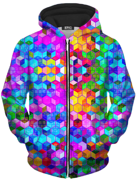 Cubism Unisex Zip-Up Hoodie Art Designs Works Epic Hoodie