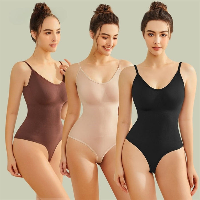 Custom T-Back Full Body Shapewear Bodysuit Tummy Control Thong Waist