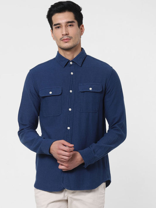 Dark Blue Full Sleeves Shirt