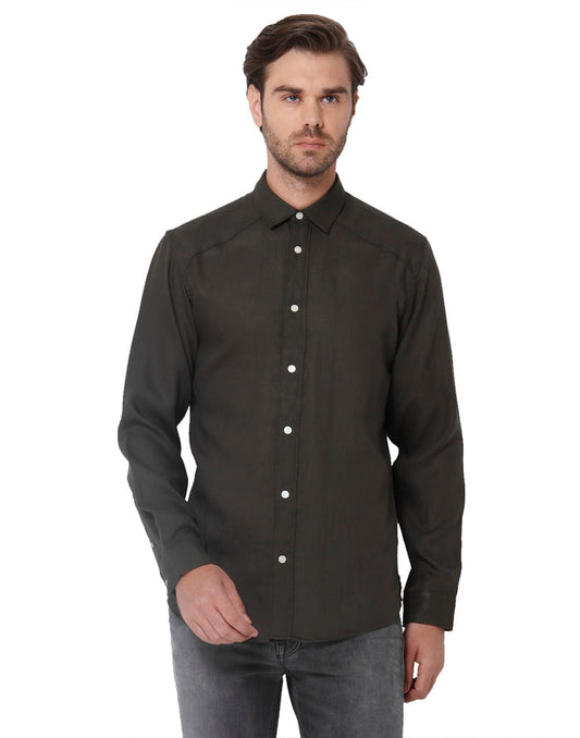 Dark Green Full Sleeves Shirt