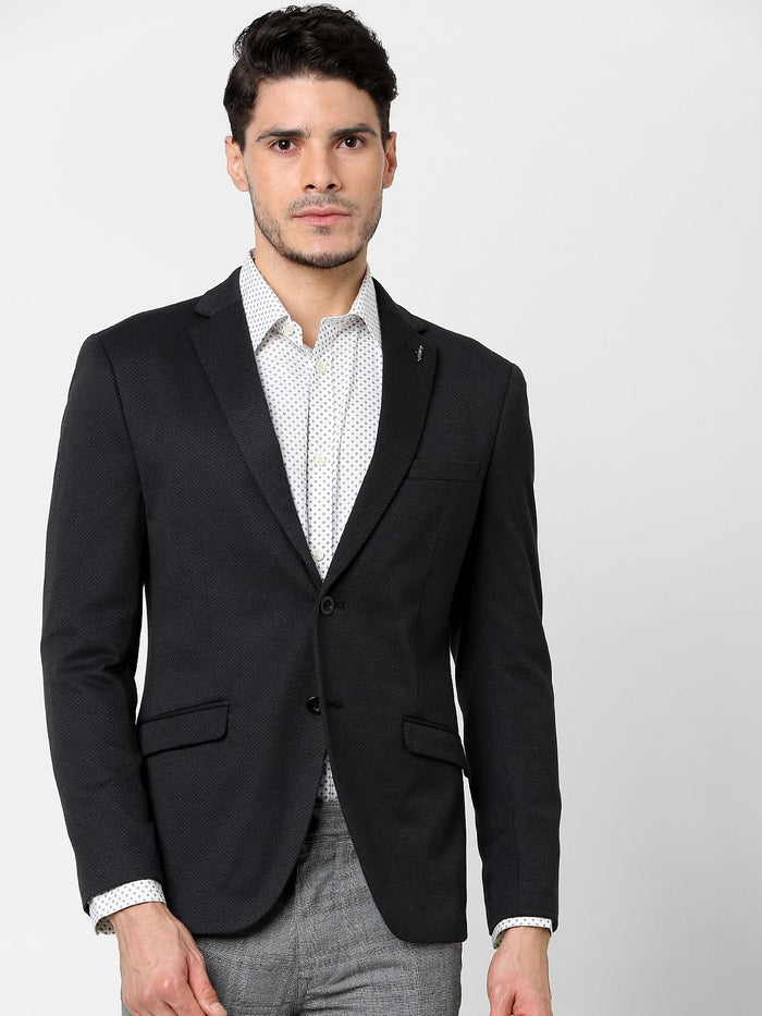 Dark Grey Double Button Blazer