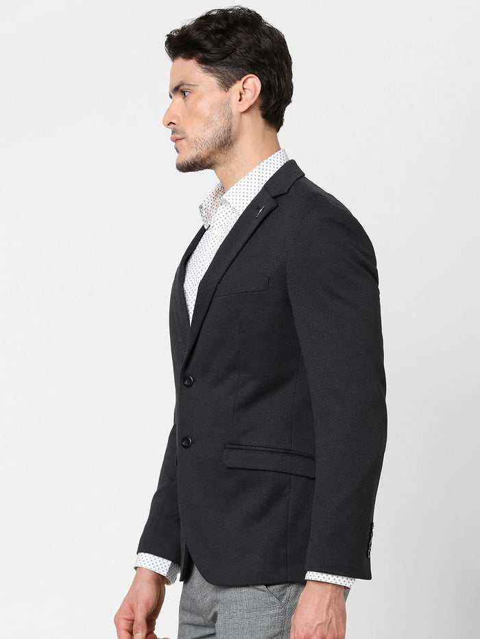 Dark Grey Double Button Blazer