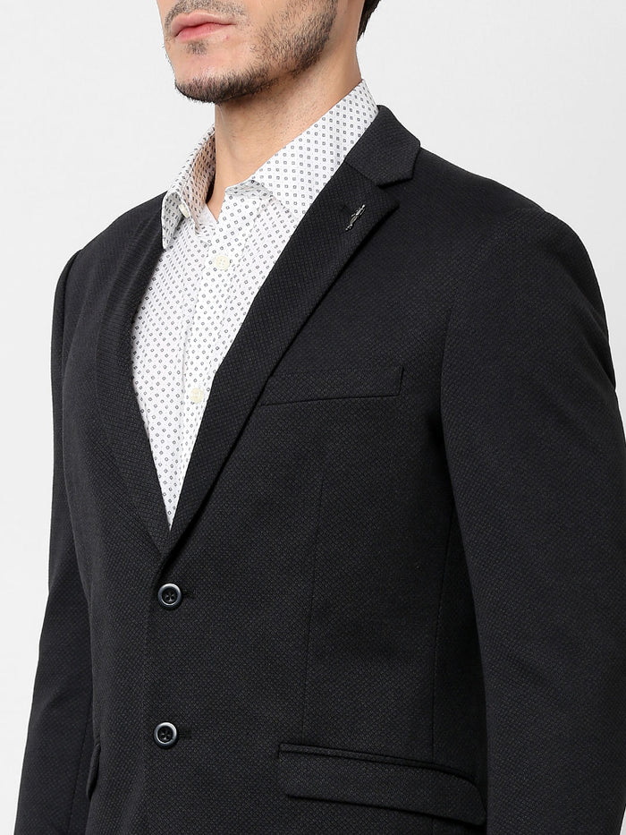 Dark Grey Double Button Blazer