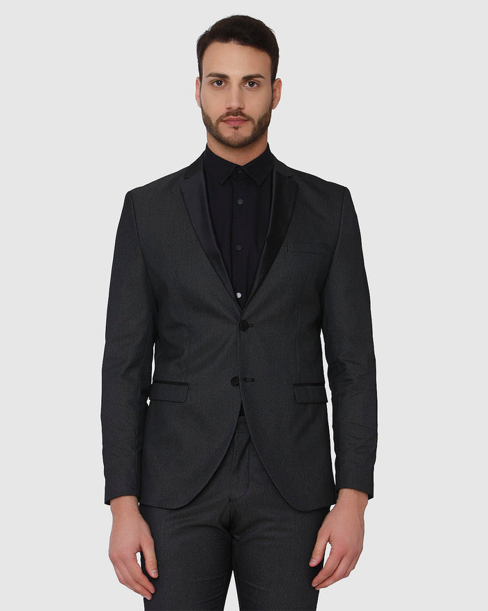 Dark Grey Double Button Tux