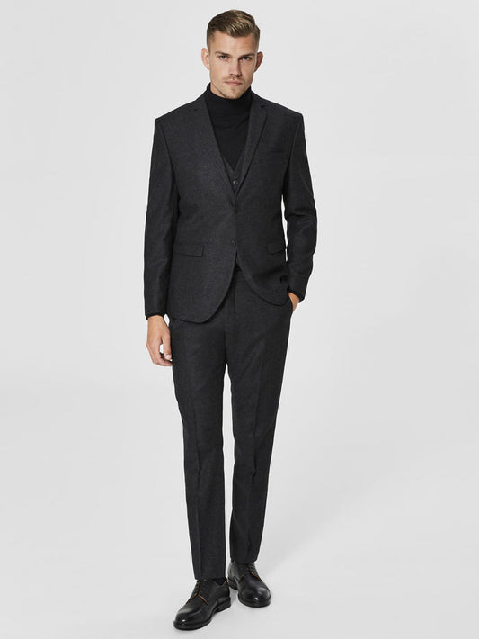 Dark Grey Formal Slim Fit Blazer