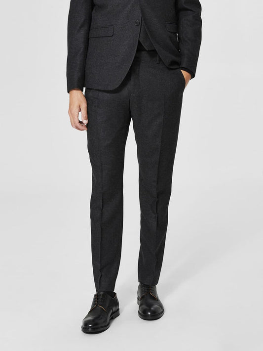Dark Grey Formal Slim Fit Trousers
