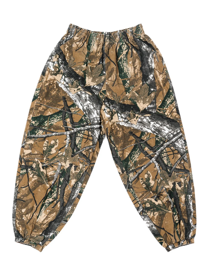 Camouflage pants on a white background