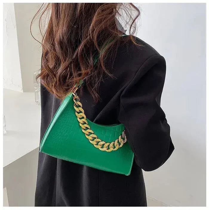 Diamond Metal Chain Shoulder Bags fashionnsio