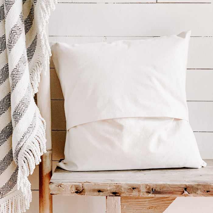 Distressed Anchor w/ Zip Code - Custom Square Canvas Pillow