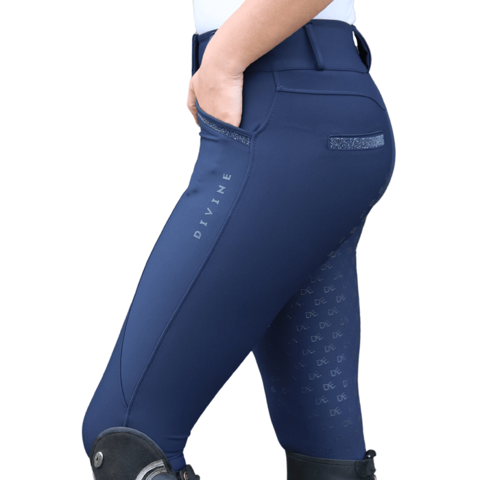 Divine Equestrian Glitter Waterproof Dignified Competition Breeches - Equiluxe Tack