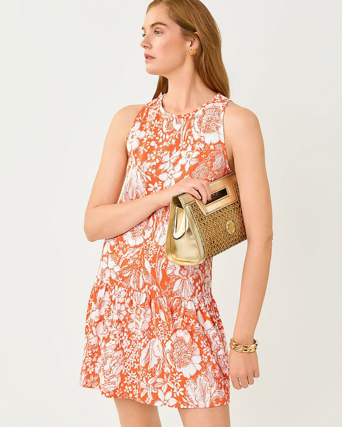 Lilly Pulitzer - Dixi Dress - Sunset Orange Budding Romance