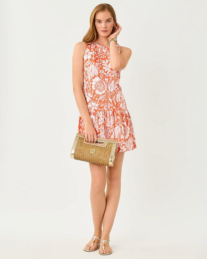 Lilly Pulitzer - Dixi Dress - Sunset Orange Budding Romance