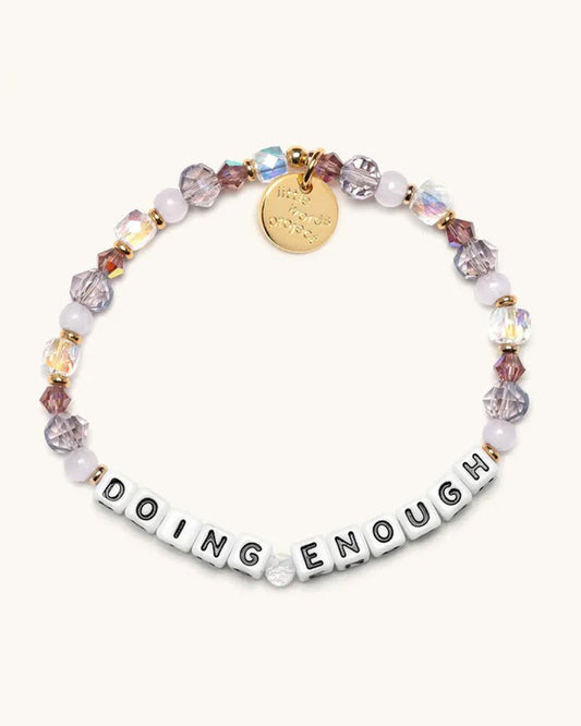 Little Words Project - Doing Enough Bracelet - White