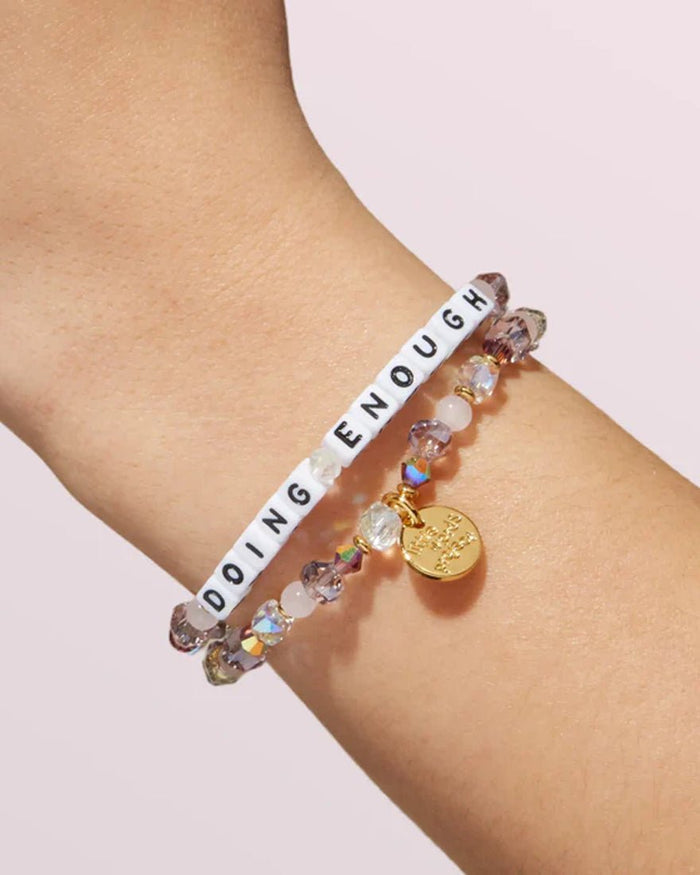 Little Words Project - Doing Enough Bracelet - White