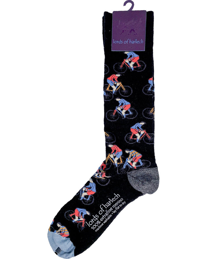 Donald Cyclists Black Sock