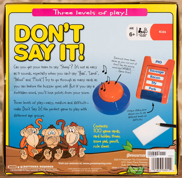 Don't Say It!