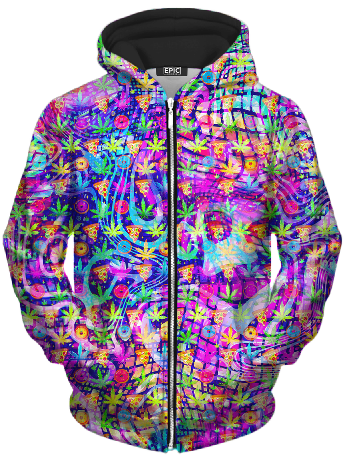 Dreamin Of Munchies Unisex Zip-Up Hoodie Art Designs Works Epic Hoodie