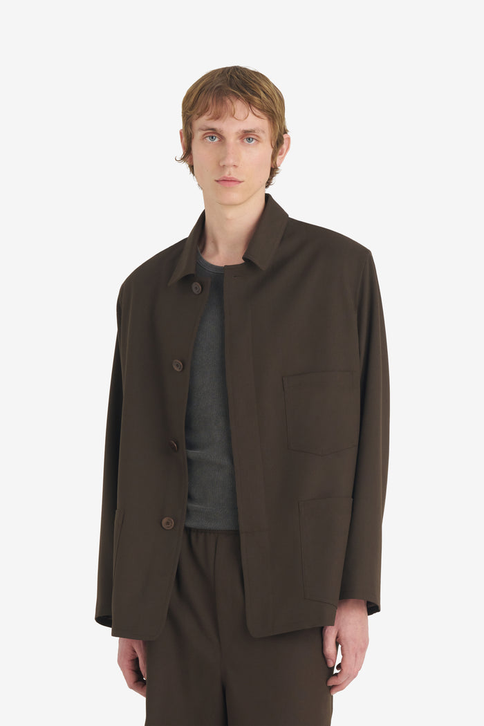 DRESS UP WORKER JACKET 42 / DK BROWN