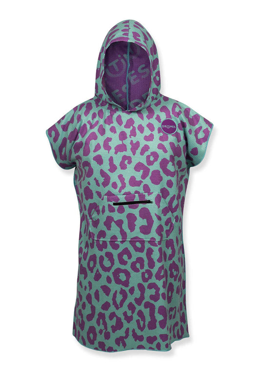 DT25 | Neon Leopard Poncho Towel