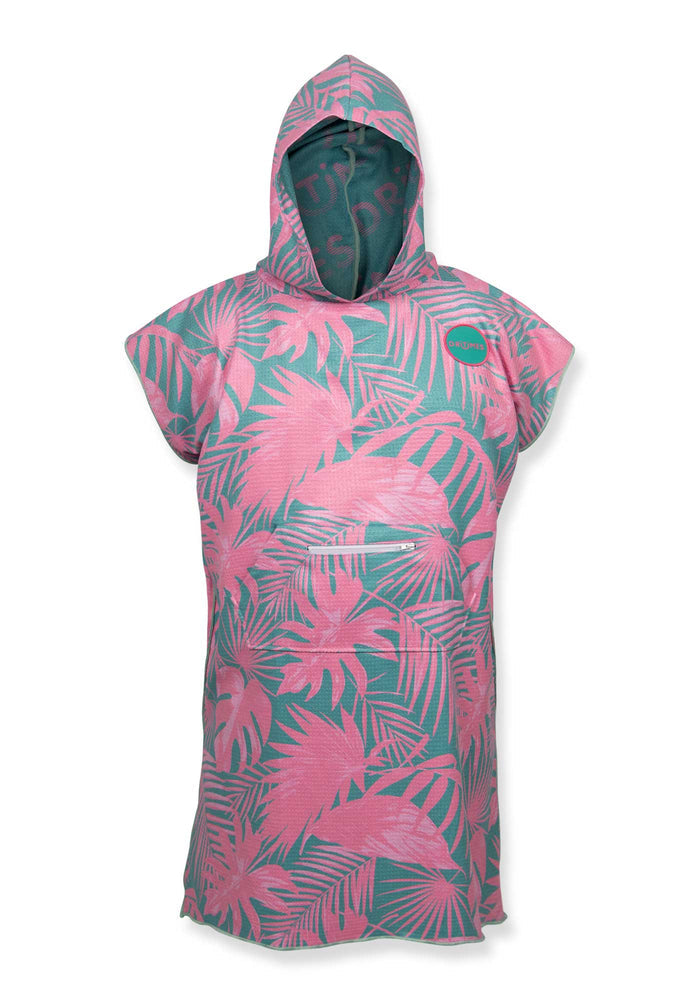 DT25 | Neon Palms Green Poncho Towel