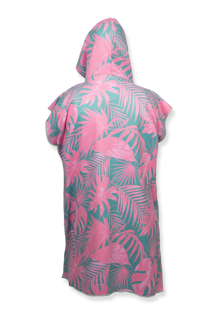 DT25 | Neon Palms Green Poncho Towel