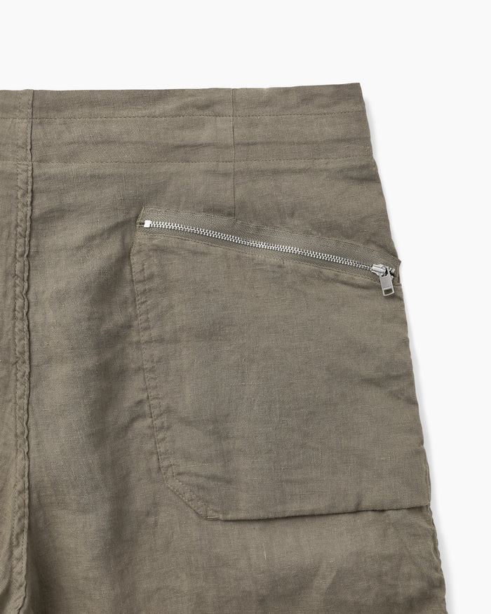 Dweller Easy Shorts Linen Canvas Gray