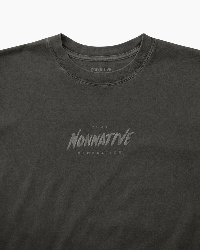 Dweller S/S Tee "That Nonnative Production" Charcoal