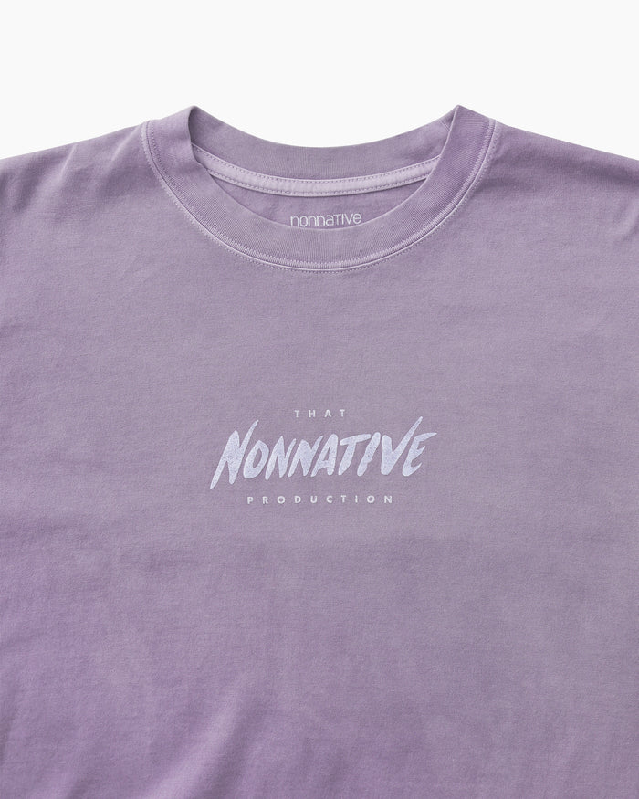 Dweller S/S Tee "That Nonnative Production" Purple
