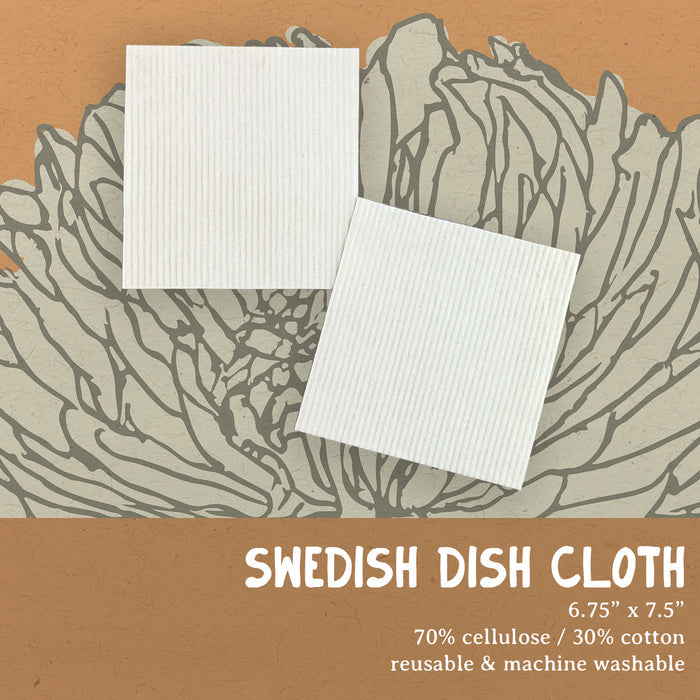 Easter Text, Happy Easter Eggs  - 2pk Swedish Dish Cloth