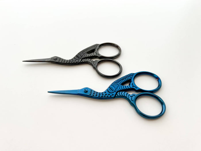 Embroidery stork scissors, small bird scissors-1