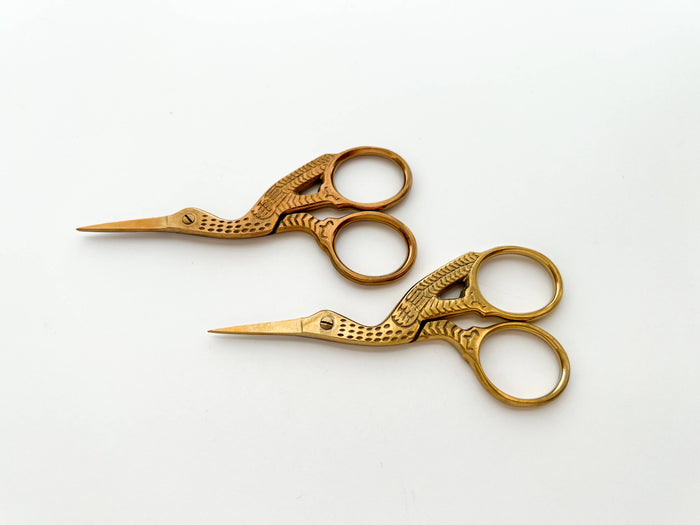 Embroidery stork scissors, small bird scissors-1