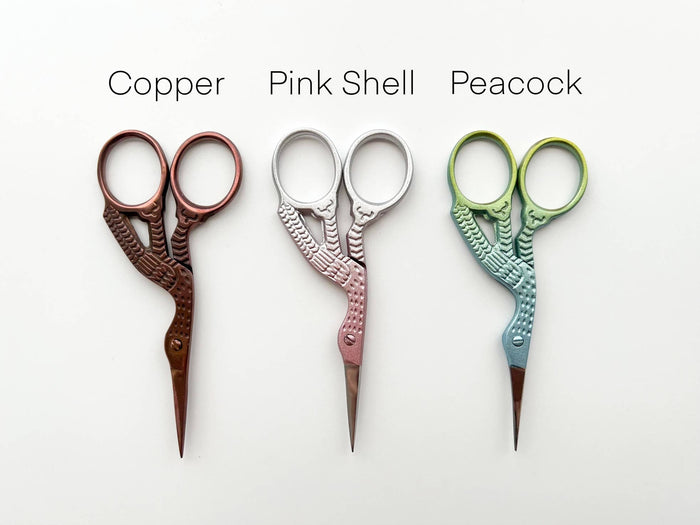 Embroidery stork scissors, small bird scissors