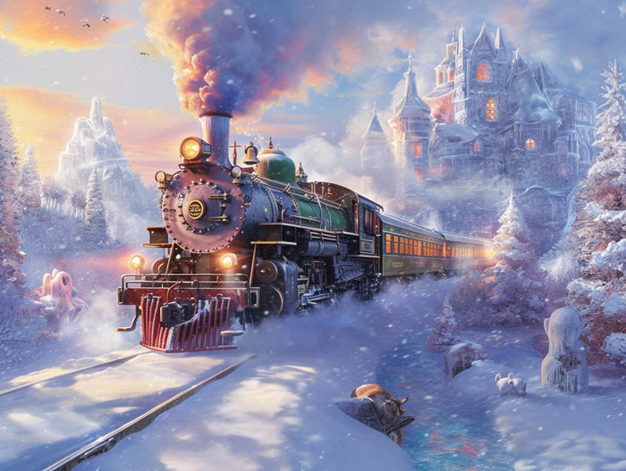 Enchanted Winter Train Journey