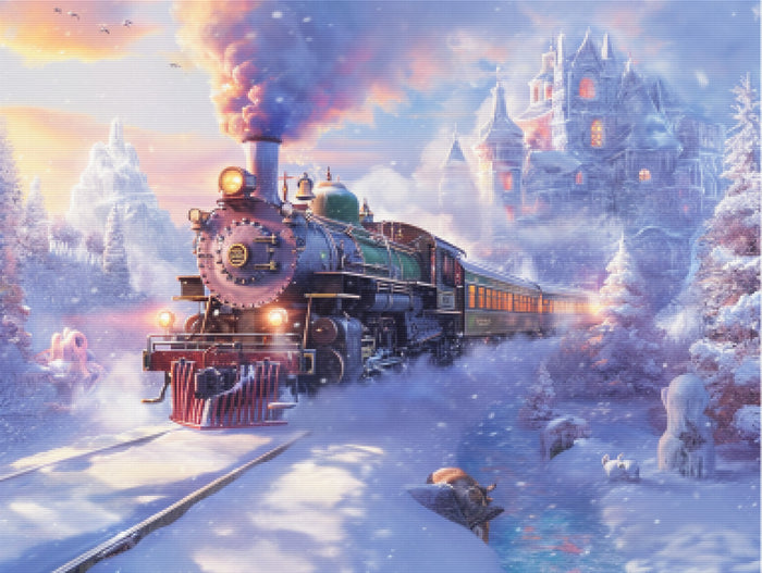 Enchanted Winter Train Journey
