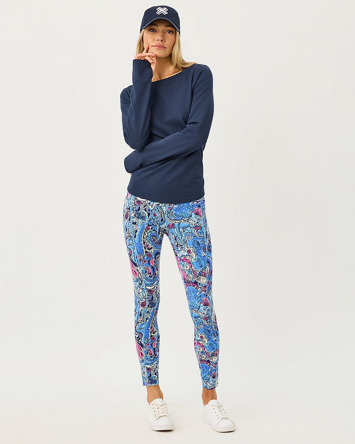 Lilly Pulitzer - Endurance High Rise Midi Legging Upf 50 Plus - Multi Paisley Parade