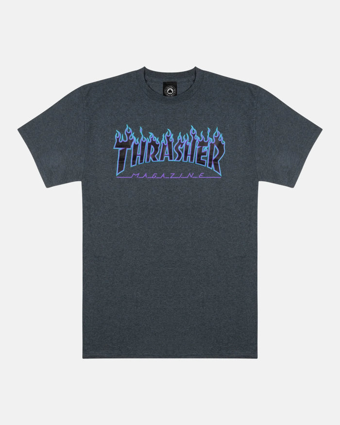 FLAME - TSHIRT - DARK HEATHER - Four Street