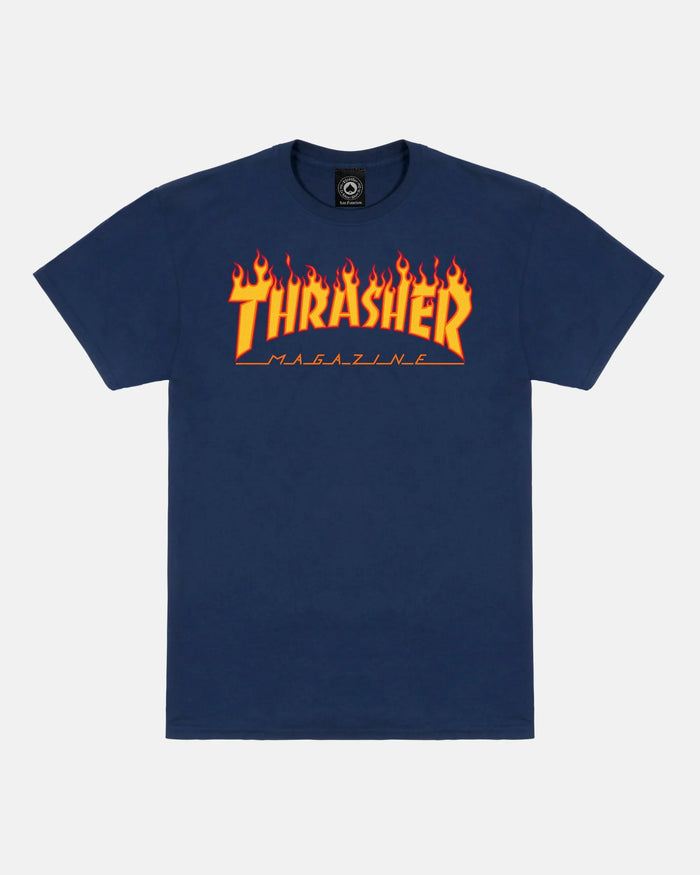 FLAME - TSHIRT - NAVY - Four Street