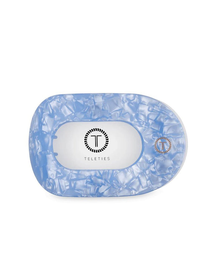 Teleties - Flat Round Hair Clips - Blue Lagoon
