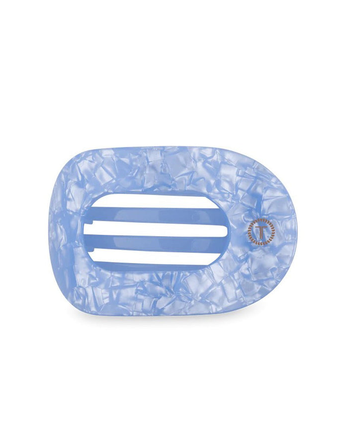 Teleties - Flat Round Hair Clips - Blue Lagoon