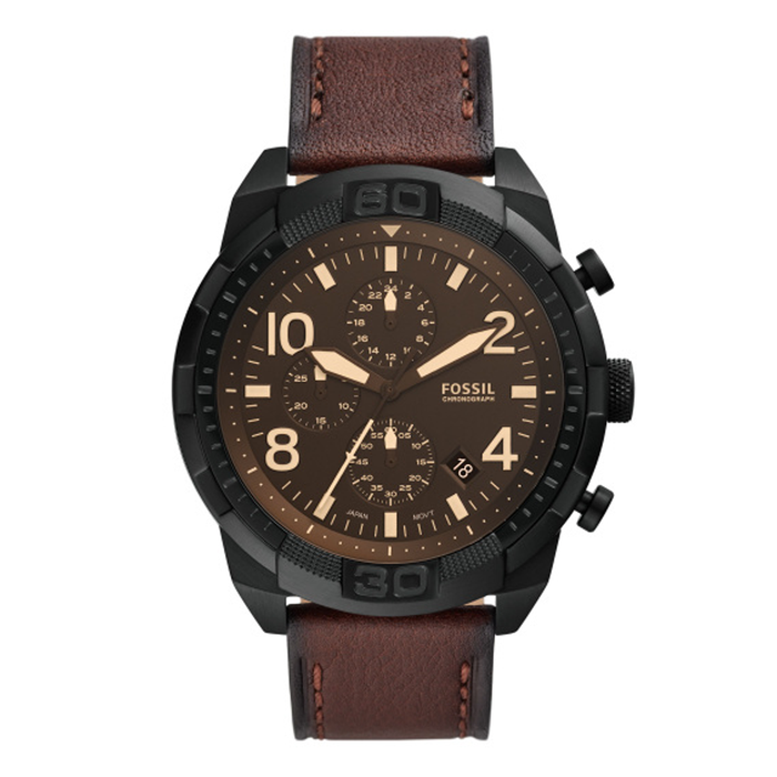 Fossil Bronson Men's Watch with Stainless Steel Bracelet or Genuine Leather Band