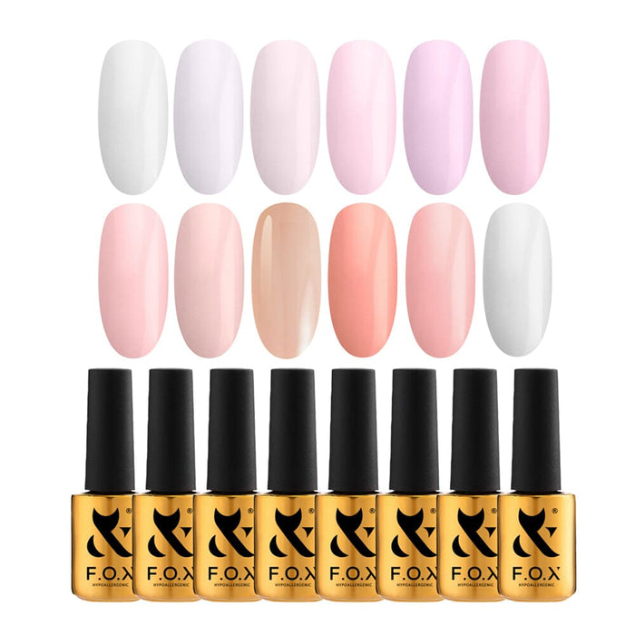 F.O.X Cover Base Tonal – Set of 12, 14 ml Bulk sets F.O.X
