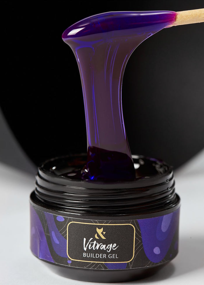 F.O.X Vitrage Builder Gel (thick viscosity Hard Gel) Violet, 15 ml Vitrage F.O.X