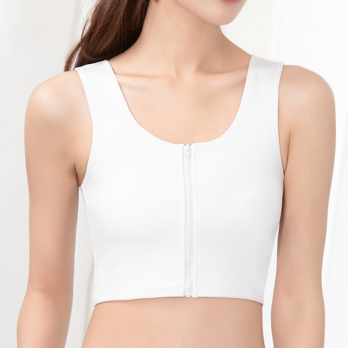 Front Zipper Slimming Tank Top Shapewear Women’s Flat Belly Bra & Waist Trainer Corset